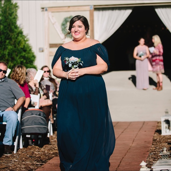 navy bridesmaid dress plus size